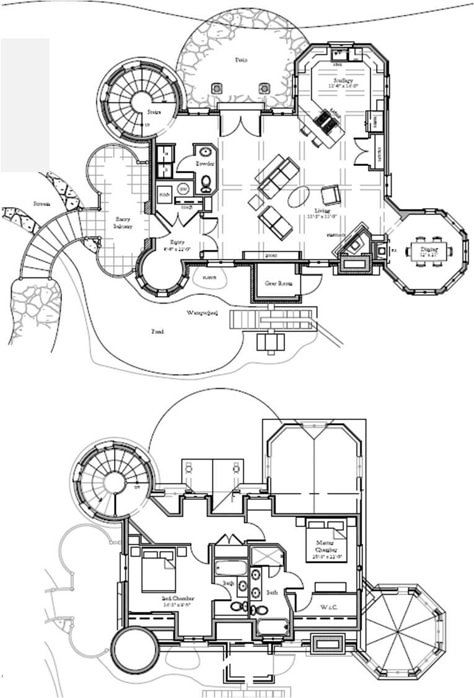 Fairytale Cottage House Plans, Fairytale House Floorplan, Witch Home Floor Plan, Gothic House Floor Plan, Small Castle Floor Plans, Castle Floor Plans Gothic, Storybook Cottage House Plans, Scottish Castle Floor Plans, Storybook House Plan