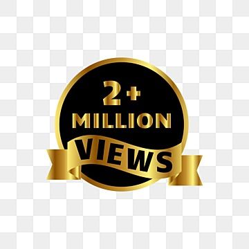 2 Million Views Logo, 1million Views Logo, 1m Views Logo, Celebration Background Design, Subscribe Logo, Instagram Border, Lens Flare Photoshop, Social Media Frame, Happy Birthday Logo