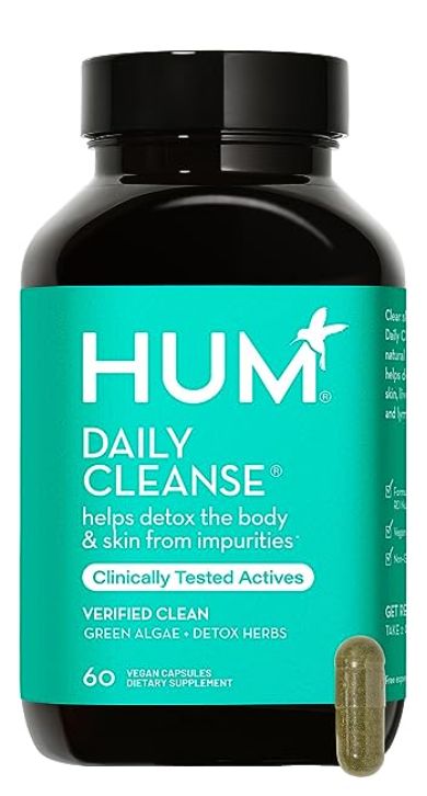 DETOX SUPPORT: Help your body get rid of toxins that can cause breakouts. This green cleanse aids in digestion, detoxification, and helps clear skin from the inside.* RICH IN HERBS: Includes restorative milk thistle, matcha, cleansing dandelion, purifying zinc and selenium.* DIETARY FRIENDLY: Suitable for vegetarians and vegans. Gluten free, Non-GMO and sustainably sourced, with clinically proven ingredients. Detoxifying Herbs, Digestive Cleanse, Acne Supplements, Detox Herbs, Hum Nutrition, Body Detox, Diet Supplements, Detox Cleanse, Take Two