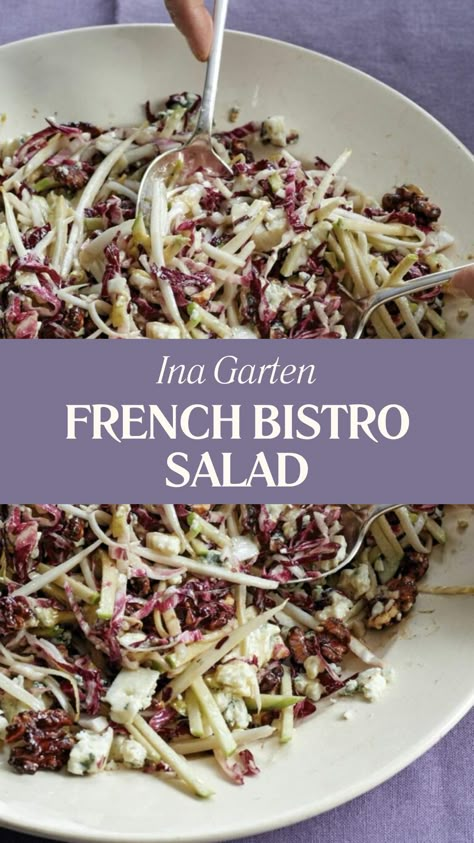 Ina Garten French Bistro Salad Easy Dijon Vinaigrette, Granny Smith Recipes, Ina Garten Recipes Thanksgiving, French Bistro Salad, French Salad, French Salad Recipes, Green Bean Potato Salad, Bistro Salad, French Potato Salad