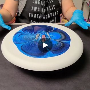 220K views · 1.1K comments | New spinner! And a gorgeous bottle bottom pour! | Here is this technique with blues as requested :) | By Mixed Media Girl | Hey, guys. Mixed Media Girl
here. So, I got this new spinner. This new cake spinner.
It is so awesome. It's metal. It's pretty heavy-duty hardcore
and it spins so smoothly and it just keeps going. So, you can
see it's still going. So, I got it from Amazon. It's a little
more expensive than my plastic one and I still love the
plastic one but I think this is just going to be exciting, a
fun upgrade and I'm going to be using this Fredericks Convexo
Canvas. These are awesome em because they roll all the way
around the side. So, instead of having that strange wall on the
top like most round canvases do, it goes all the way around
the side and i Just Keep Going, New Cake, Round Canvas, I Feel Pretty, I Got It, Acrylic Pouring, Got It, Just Go, I Got This