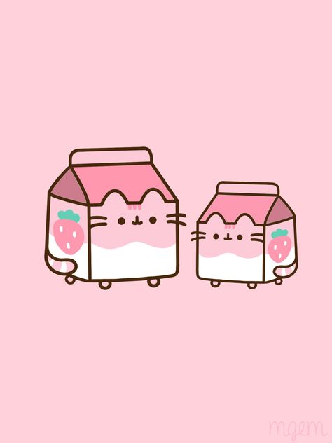 Pink Milk Aesthetic, Strawberry Milk Aesthetic Wallpaper, Pusheen Wallpaper Ipad, Pink Food Wallpaper, Cartoon Background Wallpapers, Cartoon Background House, Strawberry Milk Wallpaper, Cartoon Background Hd, Pink Strawberry Aesthetic