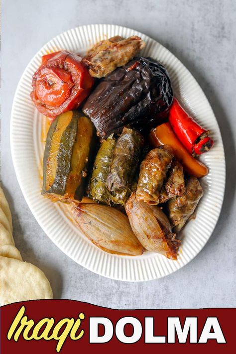 Iraqi Food Recipes, Iraqi Dolma Recipe, Chaldean Recipe, Beef Kofta Recipe, Dolma Recipe, Healthy Pasta Alternatives, Iraqi Cuisine, Kurdish Food, Mediterranean Diet Recipes Dinners