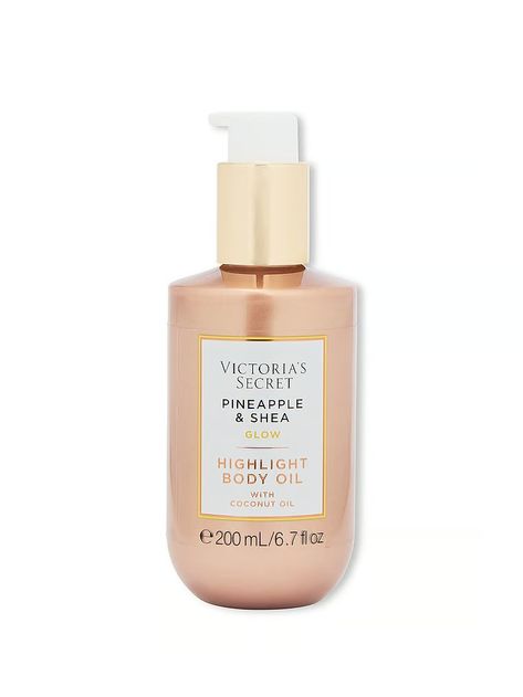 Buy Pineapple & Shea Glow Highlight Oil - Order Body Care online 1124285500 - Victoria's Secret US Victoria Secret Body Oil, Body Glow Oil, Victoria Secret Body, Body Mist, Body Products, Body Oil, Order Online, Victoria Secret, Mist