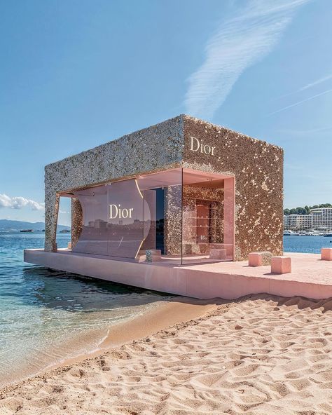 If only there were summer pop-up stores by luxury brands. 🏖️ Art/Prompts by @ifonly.ai AI-generated images (Midjourney • Magnific AI) Mediterranean Hotel, Don Perignon, Launch Event Ideas, Clothing Store Interior, Spa Interior, Brand Pop, Instagram Luxury, Parametric Architecture, Exhibition Stand Design