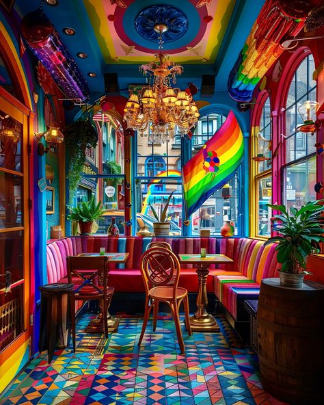 Dream Life House, Pride Colors, Taste The Rainbow, Pride Parade, Waiting Rooms, Beach House Decor, Gay Pride, Restaurant Design, 2023 2024