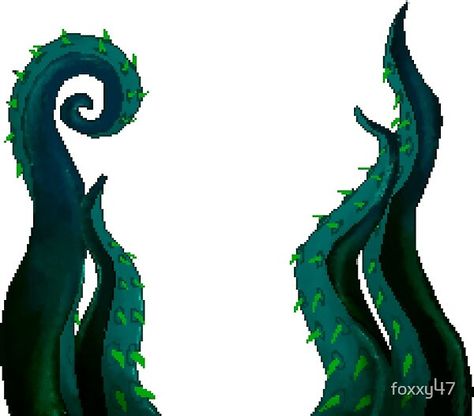 Green Tentacles by foxxy47 | Redbubble Pixel Art, Top Artists, Art Reference, Sell Your Art, Zen, Green, Black, Art, Design