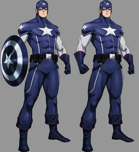 Captain America Marvel Comics, Captain America Redesign, Batman And Robin Cartoon, New Superheroes, Captain America Art, Marvel Character Design, Arte Nerd, Captain America Comic, Superhero Cosplay