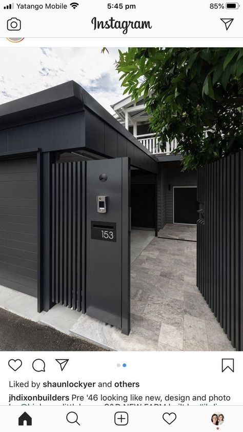 Home Decor Ideas Gates-Home Decor Ideas-Home Decor Ideas Living room Vertical Door Design, Carport With Gate Fence, Front Gates Modern, Carport With Door, Gate Vertical Design, Carport With Fence, Outside Gates Entrance, Modern Carport In Front Of House, Vertical Gate Design Modern