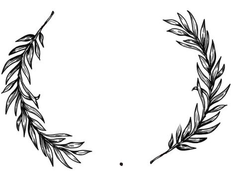 Olive Wreath Tattoo, Laurel Tattoo Design, Laurel Tattoo, Dark Angel Tattoo, Laurel Wreath Tattoo, Persian Tattoo, Wreath Tattoo, Cool Tattoo Drawings, Olive Wreath