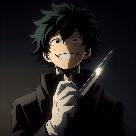 Villain Ochako, Deku Evil, Angry Deku, Yandere Deku, Vigilante Izuku, Villain Izuku, Evil Deku, Deku Villain, Batman Cartoon