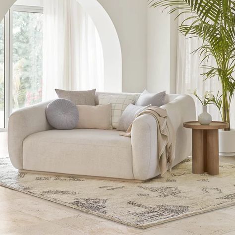 Media Lounger, Small Sectional Sofa, Vista House, Lulu And Georgia, Living Room Shop, Round Pillow, Velvet Pillow, Spacious Living Room, Small Living Room