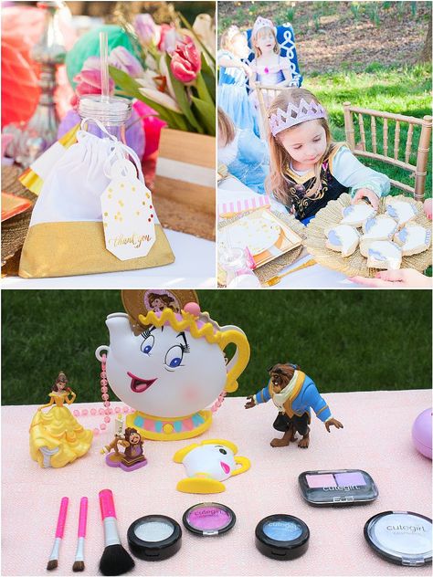 Be Our Guest Beauty & The Beast Inspired Birthday Party - with DIY decorations, printables,desserts table styling, favors and games! via BirdsParty.com @BirdsParty Beauty And The Beast Party Games, Be Our Guest Birthday Party, Beauty And The Beast Games, Princess Tea Party Birthday, Beauty And The Beast Birthday, Belle Birthday Party, Beauty And Beast Birthday, Desserts Table, Beauty And The Beast Theme