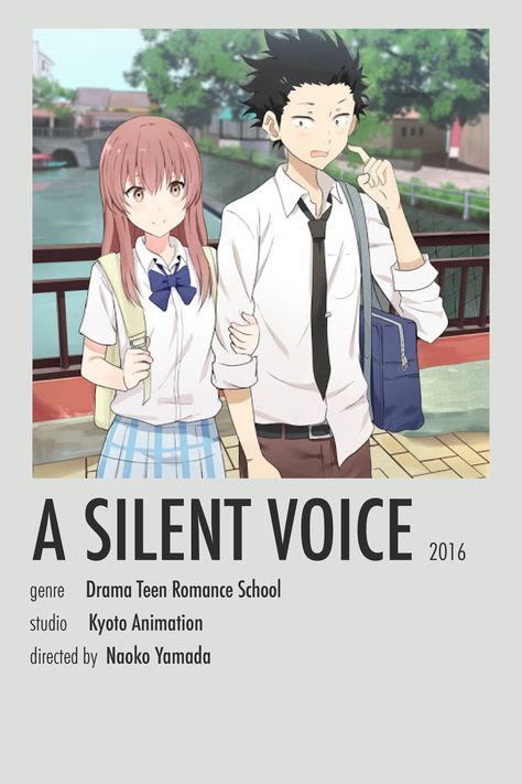 A Silent Voice Anime, Best Romance Anime, Film Posters Minimalist, Film Anime, Poster Anime, Anime Printables, Anime Watch, Anime Titles, Anime Recommendations