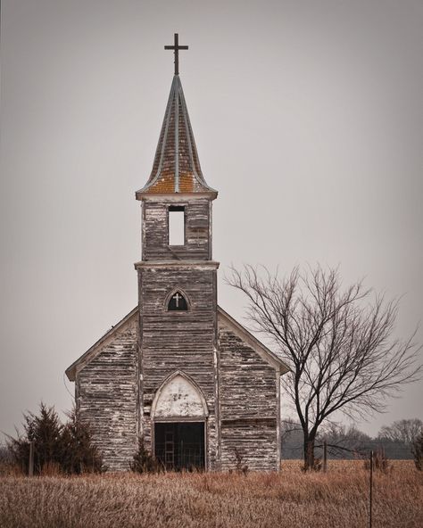 I don't know how many times I've driven by this beautiful old church. Wooden Church, Abandoned Churches, Old Country Churches, Abandoned Church, Church Pictures, Take Me To Church, In The Middle Of Nowhere, Middle Of Nowhere, Country Church