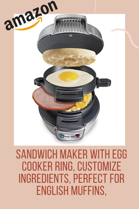 https://amzn.to/3PnyCd1 Hamilton Beach Breakfast Sandwich Maker, Breakfast Sandwich Maker Recipes, Sandwich Maker Recipes, Mini Waffles, Beach Breakfast, Breakfast Sandwich Maker, Fresh Breakfast, Good Morning Breakfast, Sandwich Makers