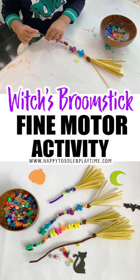 Halloween Kita, Veselý Halloween, Halloween Infantil, Halloween Crafts Preschool, Fine Motor Activity, Activity For Toddlers, Halloween Crafts For Toddlers, October Crafts, Halloween Arts And Crafts