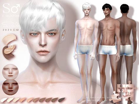 The Sims Resource - (Male) skinny colorful skin by S-CLUB 022023 Sim4 Skin Cc, Sims 4 Albino Skin, Skin Color Cc Sims 4, The Sims 4 Mods Skin Male, Sims 4 Cc White Male Skin, Sims 4 Alpha Cc Skin Male, Sims 4 Skin Male Cc, Sims 4 Mods Male Skin, Sims 4 Male Body Mods