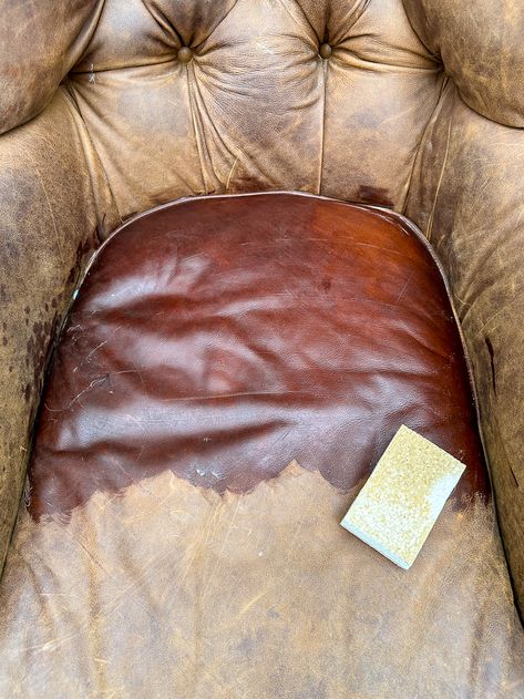 How to Condition and Restore Leather Furniture How To Clean Leather Furniture, Leather Furniture Cleaner, Cleaning Leather Furniture, Leather Bag Cleaning, Leather Furniture Repair, Cleaning Leather, Front Door Inspiration, Leather Restoration, Sanding Wood