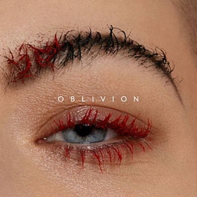 This crunchy spiky eyebrow with bloody red lashes made by me is for @kovacsofficial single album #oblivion  #photography @alexandravonfuerst  #styling #artdirection @noa.zarfati #beauty #closeup #eyebrow #eye #eyelashes #redlashes #spiky #kovacs #album #makeup #megumimatsuno #メイクアップアーティスト #メイク #ビューティー #美容 Red Lashes, Transparent Screen, Printed Backdrops, Design Visual, Oblivion, Made By Me, Eyebrows, Eyelashes, Eye Makeup