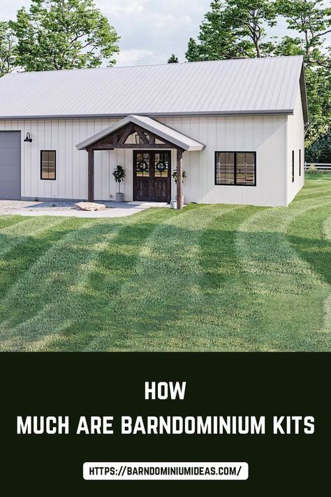 While an average barndominium kit costs around $50,000, it can be as low as $20,000 and can rise to $90,000 depending upon the style, features, and size of a barndominium. Build A Barndominium, Barndominium Kits, Barndominium, House Plans, Shed, Outdoor Structures, Cabin, Building