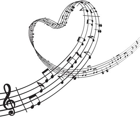 Heart Shaped Music Notes Imvh Music For The Heart Image Jpg Music Note Heart, English Prayer, Heart Music, Music Tattoo Designs, Music Tattoo, Heart Images, Musical Note, Tattoo Sleeve Designs, I Love Music