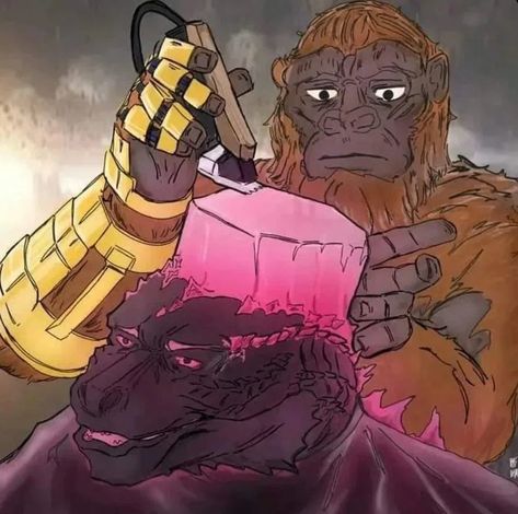 Don King, Godzilla Funny, Godzilla Comics, Godzilla Vs Kong, Drawing Female, Godzilla Wallpaper, All Godzilla Monsters, Creatures Art, Kaiju Art