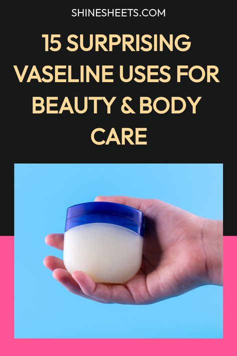 Vaseline is not just a cheap jelly for your lips... These awesome Vaseline uses will help you to make the most of that petroleum jelly! Vaseline Uses, Vaseline Petroleum Jelly, Diy Serum, Anti Aging Skincare Routine, Diy Cream, Skin Care Tutorial, Eyelash Growth Serum, Petroleum Jelly, Best Skincare Products