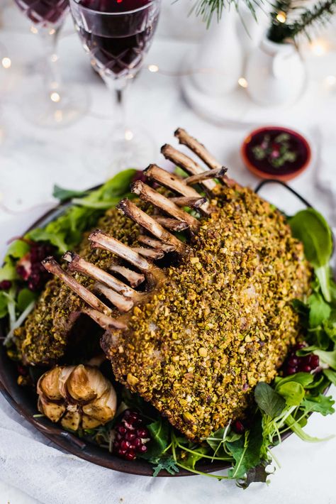 Thanksgiving Main Course, Turkey Now, Lamb Sauce, Crusted Rack Of Lamb, Christmas Main Dishes, Pomegranate Sauce, New Years Dinner, Christmas Dinner Menu, Lobster Bisque