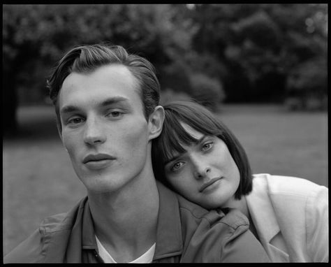 Non Cheesy Couple Photos, Vintage Couple Portraits, Film Engagement Shoot, Couple Self Portrait, Couple On Film, Tintype Photography, Tintype Portrait, Couples Editorial, 80s Couple