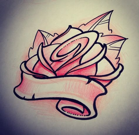 Graffiti Rose Drawing, Joey Name Tattoo, Rose And Ribbon Tattoo Design, Graffiti Rose, Cool Tattoo Drawings, Tattoo Outline Drawing, Chicano Art Tattoos, Sketch Tattoo Design, Flower Art Drawing