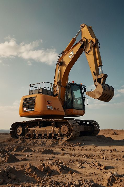 Excavator 3 Vehicle Concept Art, Vehicle Concept, Stone Concrete, Construction Vehicles, Tractor Trailers, Construction Equipment, Potting Soil, Cars And Bikes, Building Materials