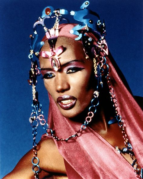 Publicity still of Jamaican singer and actress Grace Jones, 1980. (Photo by John D. Kisch/Separate Cinema Archive/Getty Images) Tekken Girls, Jean Paul Goude, Afro Futurism, Disco Queen, Grace Jones, Rock N’roll, Cat Walk, Beauty Icons, Amazing Grace