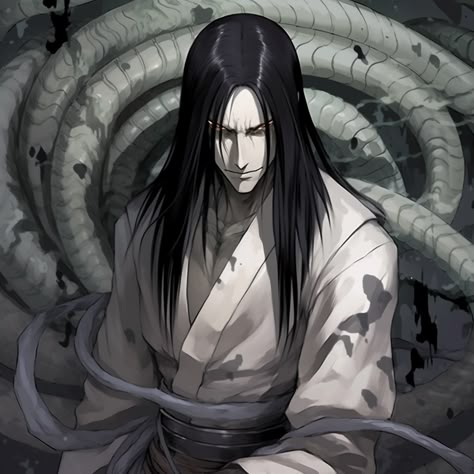 Orochimaru - Narutopedia - Ai Images Orochimaru Fanart, Naruto Orochimaru, Orochimaru Wallpapers, Dragon Wallpaper Iphone, Anime Soul, Naruto Series, Naruto Pictures, Cool Anime Wallpapers, Naruto Art