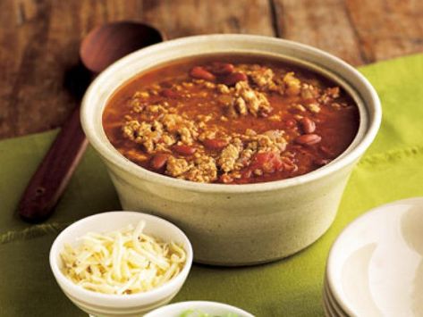 30-Minute Turkey Chili Recipe | Food Network Kitchen | Food Network 30 Minute Turkey Chili, Chili Recipe Food Network, Turkey Chilli, Chili Recipe Turkey, Chilli Recipes, Turkey Chili, Feeding Time, Chili Recipe, Kitchen Food