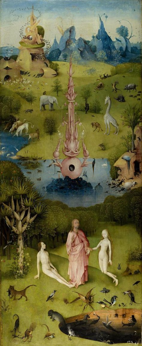 5 Ridiculous Representations of Adam and Eve in Art History | JewishBoston Bosch Hieronymus, Hieronymus Bosch Paintings, Hieronymous Bosch, Malcolm Liepke, The Garden Of Earthly Delights, Noli Me Tangere, Portrait Abstract, Van Eyck, Edouard Vuillard