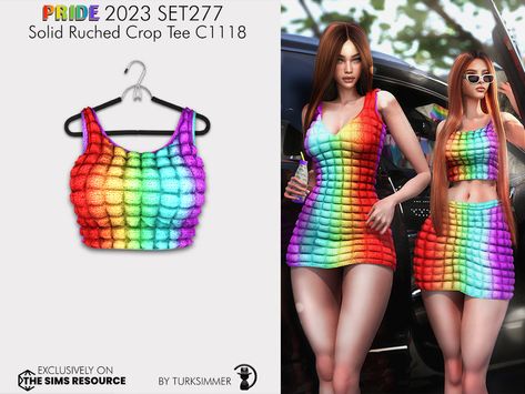 Thesimsresource Clothes, Pride Dress, Pride 2023, Vip Dress, Sims 4 Downloads, Sims Community, The Sims Resource, Custom Content, Sims Resource