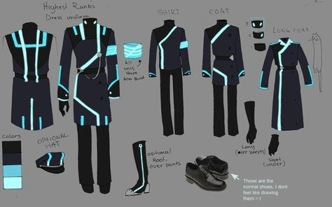 Sci Fi Fantasy Clothing, Superhero Uniform Design, Sci Fi Costume Design, Sci Fi Outfit Design, Sci Fi General, Sci Fi Military Uniform, Sci Fi Outfits Character Concept, Scifi Uniform, Futuristic School Uniform