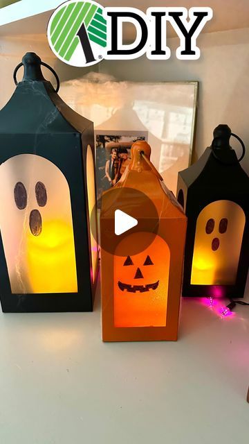 Shannon Hale on Instagram: "✨🎃 Lantern 👻 

FOLLOW FOLLOW FOLLOW 
@thedailydiyer 
@thedailydiyer 
@thedailydiyer 

#dollartree #dollartreefinds #dollartreediy #dollartreecommunity #dollartreeobsessed #diy #halloween #pumpkin #ghost #lamtern #halloweendecor #thedailydiyer" Shannon Hale, Dollar Tree Finds, Pumpkin Ghost, Dollar Tree Diy, Diy Halloween, Halloween Pumpkin, Dollar Tree, Halloween Decorations, Lanterns