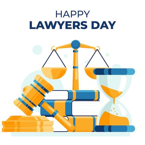 Flat lawyers day illustration | Premium Vector #Freepik #vector #flat-illustration #occupation #profession #illustrations Lawyers Day, Women Lawyer, Day Illustration, Day Background, Iconic Photos, Flat Illustration, Vector Photo, Lawyer, Premium Vector