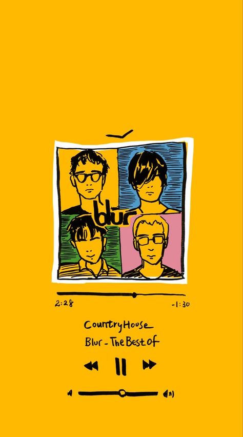 Blur Band Lockscreen, Blur Band Tattoo, Damon Albarn Tattoo, Blur Tattoos Band, Blur Band Aesthetic, Blur Band Wallpaper, Country House Blur, Blur Band, Piano Notes Songs