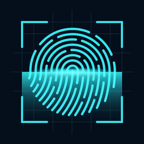 Scanner Art Design, Security Wallpaper, Lock Screen Photo, Cyan Color, Fingerprint Scanner, Scanner App, Cyan Colour, Screen Photo, Original Iphone Wallpaper