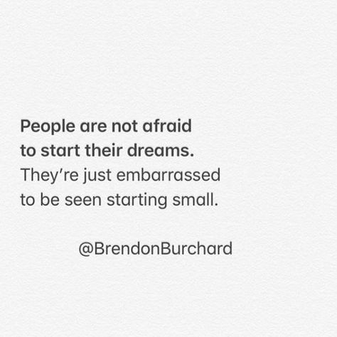 Think about what you're REALLY afraid of...⁠⠀⁠⠀ If "what they'll think of me" pops into your head in any way, shape, or form, it's time to rewrite that thought, kick that limitation to the curb, and start taking small steps toward your BIG FUTURE.⁠⠀ Brendan Burchard Quotes, Brendon Burchard Quotes, Brendan Burchard, Brand Quotes, Starting Something New, Growing Quotes, Freedom Lifestyle, Brendon Burchard, Small Business Planner