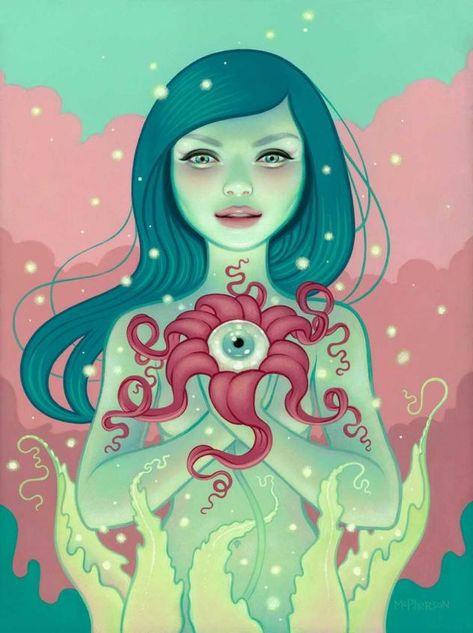 Tara Mcpherson, Surface Book, Holographic Foil, America Art, Pop Surrealism, Gig Posters, Ornate Frame, Wedding Art, Trippy Art