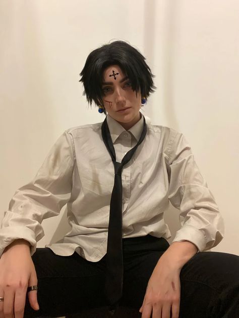 Chrollo Lucilfer Cosplay! Did a costest for a con in 2 weeks. Will go with a phantom troupe with at least 7 members 🤠 : r/HunterXHunter Chrollo Cosplay, Chrollo Lucilfer, Phantom Troupe, I Miss Him, Hunter X Hunter, Cosplay Ideas, Cosplay Anime, Anime, Black