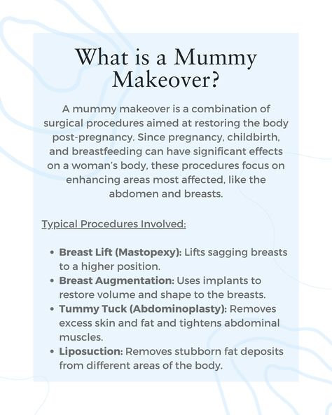 How safe is a Mummy Makeover procedure? 💉 We have put this introductory guide together for those considering having a Mummy Makeover ⭐️ If you have any further questions: 📞 0207 993 4848 📧 contact@centreforsurgery.com 📍 95-97 Baker Street, Marylebone, London W1U 6RN Start your confidence journey today with CFS #abdominoplasty #breastaugmentation #harleystreet #breastreduction #marylebone #marylebonevillage #cosmeticsurgerylondon #weightlossclinic #doctorledclinic #liposuction #christma... Mummy Makeover, Marylebone London, Excess Skin, Breast Reduction, Breast Lift, Post Pregnancy, Breast Augmentation, Tummy Tucks, Stubborn Fat