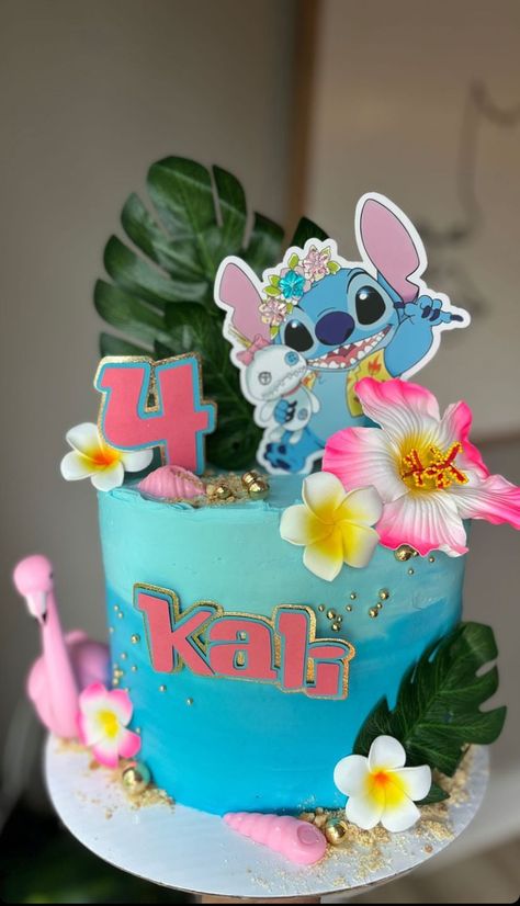 Stitch Hawaiian Cake, Lilo And Stitch Pool Birthday Party, Lilo And Stitch Party, Hawaiian Cake, Stitch Cake, Stitch Party, Pool Birthday, Pool Birthday Party, Birthday Idea