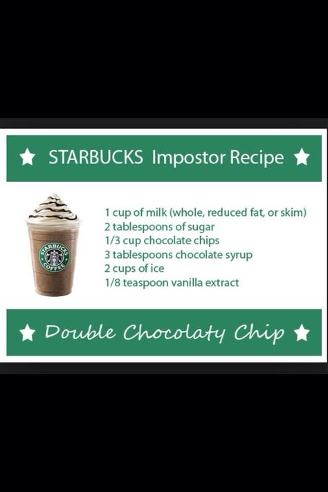 Starbucks Double Choc Chip Recipe Frappe Starbucks, Chocolate Chip Frappe, Coffee Turkish, Starbucks Chocolate, Chip Recipe, Photography Coffee, Homemade Breads, Cheap Halloween Costumes, Starbucks Drinks Recipes