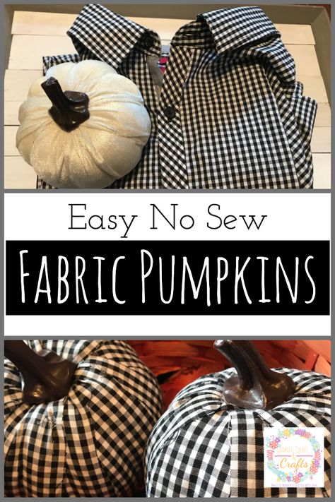 Material Pumpkins, Cloth Pumpkins, Easy Diy Fall Crafts, Tree Faux, Fall Pumpkin Crafts, Fabric Crafts Diy, Faux Pumpkins, Fall Thanksgiving Decor, Fall Deco