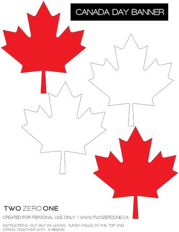 Canada+Day+Printable Seniors Activities, Canadian Decor, Canada Party, Canada Day Crafts, Canadian Quilts, Canada Project, Canada Day Party, Diy Birthday Banner, Canada Holiday